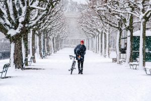 winter biking